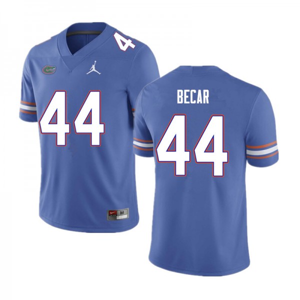 Men #44 Brandon Becar Florida Gators College Football Jerseys Blue